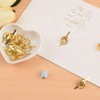 URROMA 60 Pieces Small Gold Ring Pulls Handle Buttons Antique