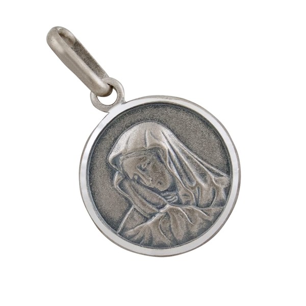 AFP AS-470 Madonna Saint Mary Pendant 925 Sterling Silver, Sterling