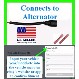 Custom Kit fits Dodge Chrysler Jeep Alternator Connector Plug Pigtail Harness Wiring Wires