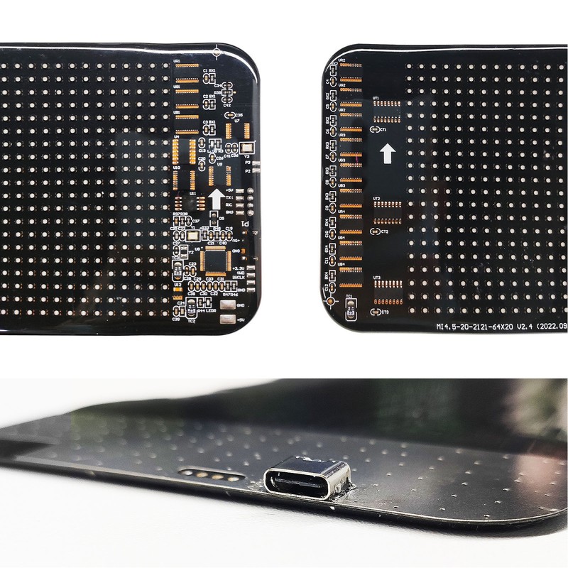 LED Car Sign Flexible Bluetooth App Control Programmable Scrolling Panel