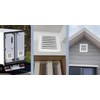 2pcs Attic Vent Soffit Vent Aluminum Wall Vent Metal Shed