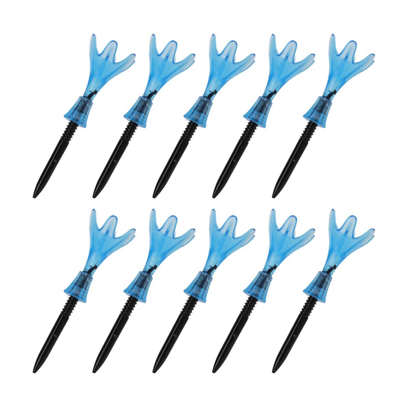 10pcs Plastic Golf Tee Ball Holder Adjustable Height Stable Practice