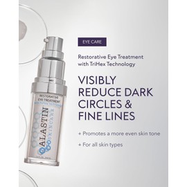 ALASTIN Skincare Restorative Eye Trearment - Crema de ojos (14.8 mL), ayuda a reducir la apariencia de ojeras e inflamación y a suavizar la apariencia de líneas finas y arrugas