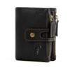 Zipper Wallets Men Leather Front Pocket RFID Wallets Mens Leather