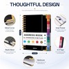 Address Book with Alphabetical Tabs, A5 Hardcover Telephone & Address