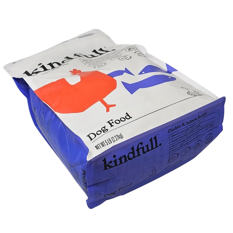 Kindfull Chicken and Salmon Dry Dog Food, 5 Pound Bag