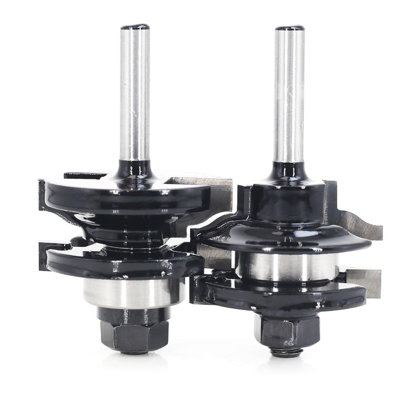 3PCS Cabinet Door Router Bit Set 1/4 Shank, Raised Panel