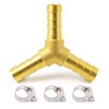 Metaland Brass 5/8" Hose Barb 3 Way Wye Y Shape