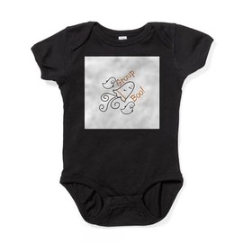 CafePress Group Boo! Cute Baby Bodysuit Romper Dark Black