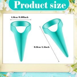 Hicarer 10 Pieces Stitch Tool for Braids Aid Finger Ring Hair Parting Tool Ring Retro Metal Claws Rings for Hair Braiding Supplies Cosplay Nail Art Holiday Party(Blue)