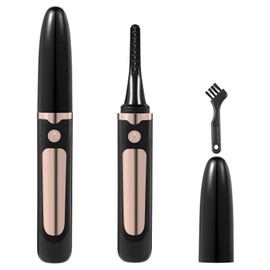 Heated Eyelash Curler, Electric Lash Curler with Fast Heating in 3s, 24 Hours Long-Lasting Curl, Battery Operated with Led Display, Travel-Friendly, for Women Girls, Perfect for Home and Travel