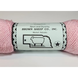 Brown Sheep PERFECT PINK C20 Cotton Wool 50/50 Blend 4 Oz Lot 32 Cotton Top NWT