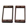 Yibuy 2pcs 3.62" Rosewood Pickup Mount Rings for Electric Guitar