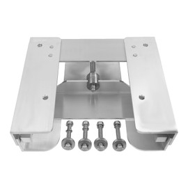 Jack Plate Adjustable 4" Set for Outboard Motor Manual Jack Plate for Boat Steering System
