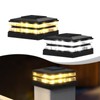 EXCMARK 2 Pack 4x4 Solar Post Cap Lights Outdoor Waterproof
