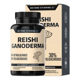 Beyond Vitamins  Reishi Ganoderma  Ultra-concentrado Muy Alto En Betaglucanos (40) Y Polisacridos (30)  Hongos Adaptgenos - Vitaminas Mujeres  Hombre 