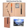 Wisdompro Pen Clip for Notebook Gold, 12 Pack Stainless Steel