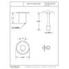 Westbrass R500-05 3/4" NPSM Gas Fire Pit and Fireplace Log