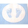 20 Napkins Baby Feet Footprint Light Blue Christening Birth Boy