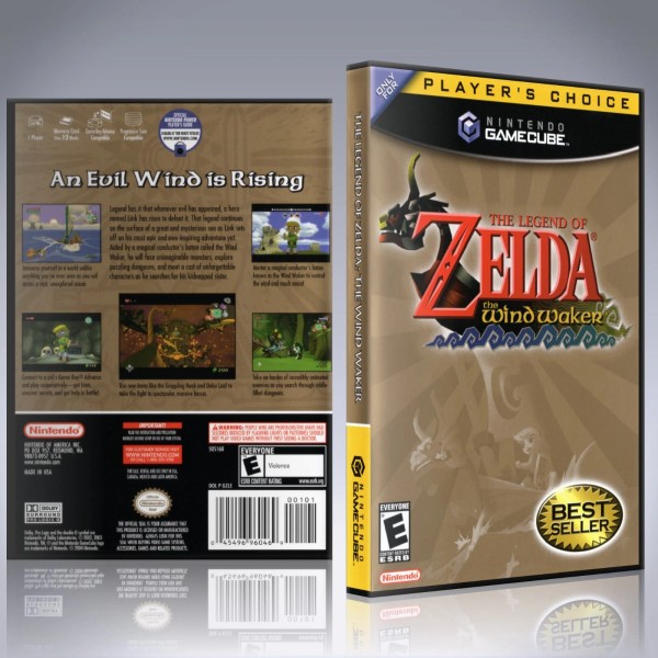 Unbranded GameCube Replacement Case - NO GAME - Legend of