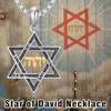 MEIDERBO Star Of David Necklace 925 Sterling Silver Jewish Star