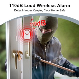 NineLeaf Wireless Door Alarm,Sliding Door Alarm,Sliding Door Alarms When Opened,110dB Safety Reminder,4 Alarm Modes,Easy Installation,for Apartments, Mailboxes, Offices, Hotels,Garage,3PK