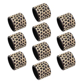 Napkin Rings Black Camo Modern Table Décor for Parties - Set of 10
