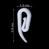 ShreeFit Plastic Curtain Hooks White Heavyduty Drapery Hooks Ideal for