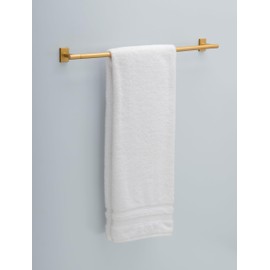 Franklin Brass Hartwell (1-Pack) 18'' Towel Rack w/ 6" Extender for Bathroom Satin Gold Towel Bar for Bathroom Wall Mounted Towel Holder Rod HRT26-SG