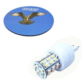 HQRP Dimmable G9 36 LEDs SMD3528 120V AC LED Bulb Warm White Plus HQRP Coaster