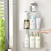 APLOP 2-Tier Shower Caddy Hanging,Rustproof Stainless Steel,Bathroom Storage Organiser,No Drill