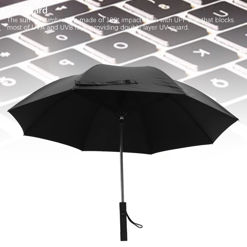 Sun Umbrella with Built In Fan 80cm 3000mAh UV Guard