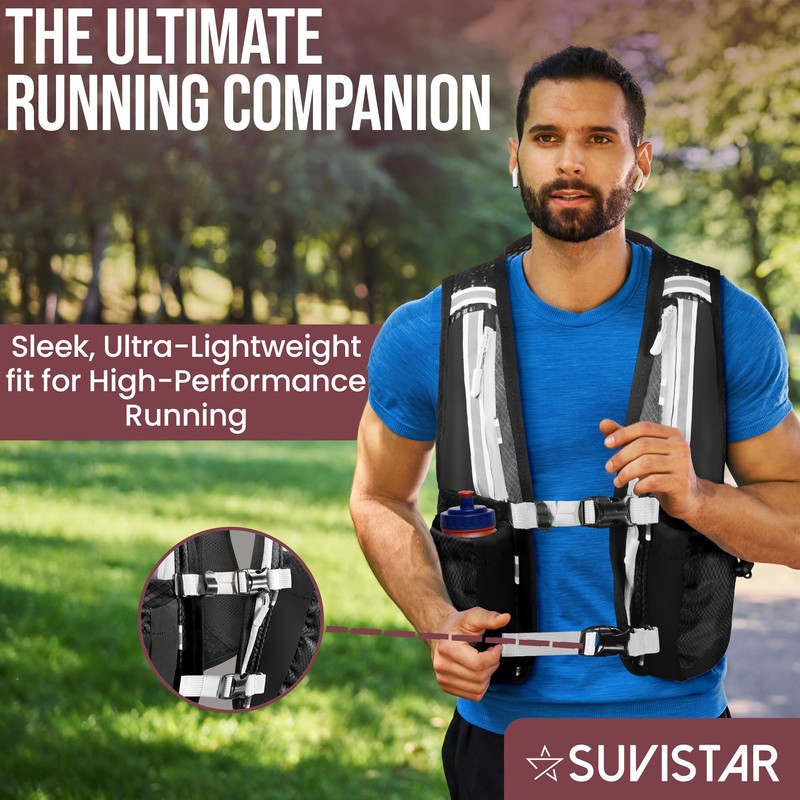 Suvistar 5L Hydration Running Vest - Lightweight, Functional Running Vest