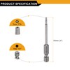 HARFINGTON 3pcs TT9 Security Torx Head Screwdriver Bit 3" (75mm)