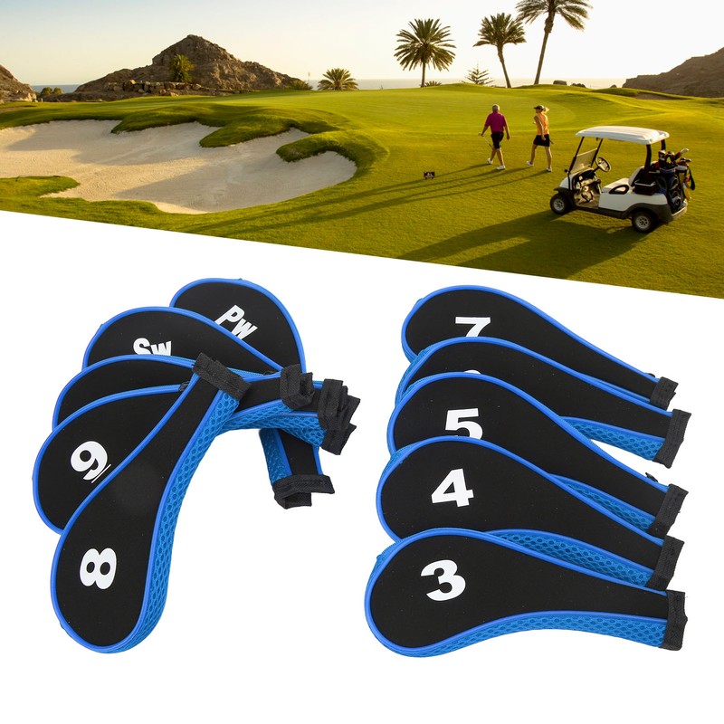 10Pcs Golf Club Head Cover Neoprene Golf Head Cover for