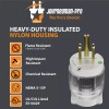 Journeyman*Pro 15 Amp Hospital Grade Replacement Plug, Fix Damaged Cords,