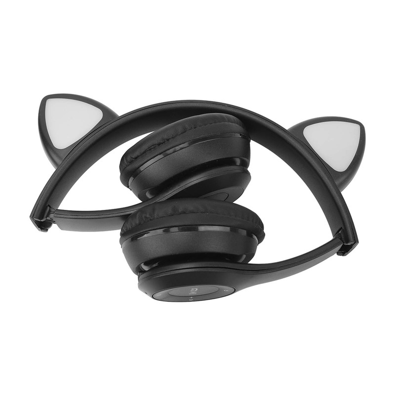 P47M Wireless Headphone Cute Cartoon Cat Ear LED Light 400mAh