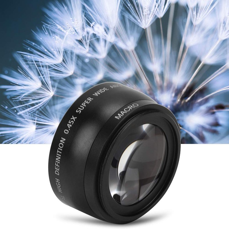 Digital Camera Lenses, 55mm 62mm Front End Calibre 0.45X Wide