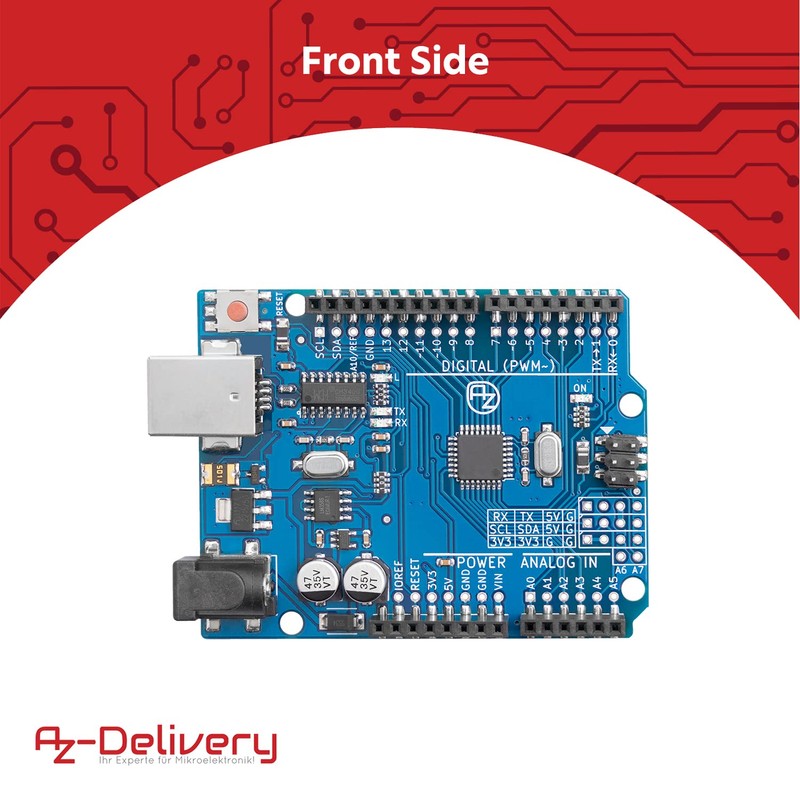 AZ-Delivery 5x Microcontroller Board LGT8F328P with CH340 Compatible with Arduino