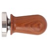 Coffee Tamper with Flat Stainless Steel Base Wooden Handle Coffee