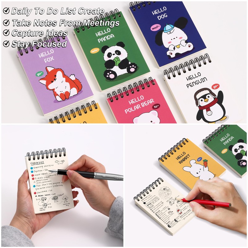 Dreamdove Blank Page Journal 8pcs Small Blank Journal Unlined Mini