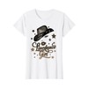 Cowboy Hat Line Dance Queen Silhouette per I Ballerini Maglietta