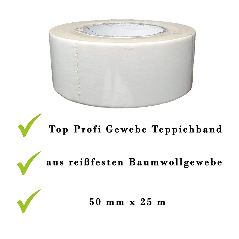 varivendo Professional Fabric Carpet Tape 50mm x 25m