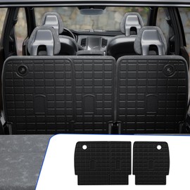 Rongtaod Back Seat Protector Compatible with 2022 2023 2024 2025 Nissan Pathfinder 7&8 Seats Back Seat Cover Kick Mat Cargo Liner All Weather Pathfinder Accessories (2nd Row Backrest Mats)