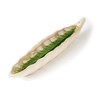Incense Stick Holder Leaf Shape 24 cm Long Sandstone White