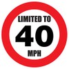 40 mph Speed Restriction Vinyl Sticker Lorry Van Car