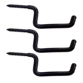 Muddy Big Game Treestands Screw-In Accessory Hook (3-Pack), One Size, Black