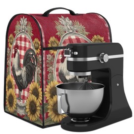Red Rooster Kitchen Aid Mixers Cover Dust Protective Appliance Covers