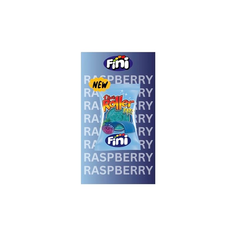Fini Blue Raspberry Rollers Extra Sour Candy (40 count)
