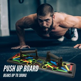Multifunctional Flexion Board 14-in-1 Push-Up Rack Board Foldable with Handles for Muscle Training, Home Training